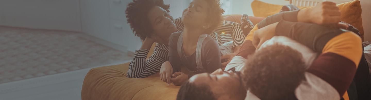 Family playing