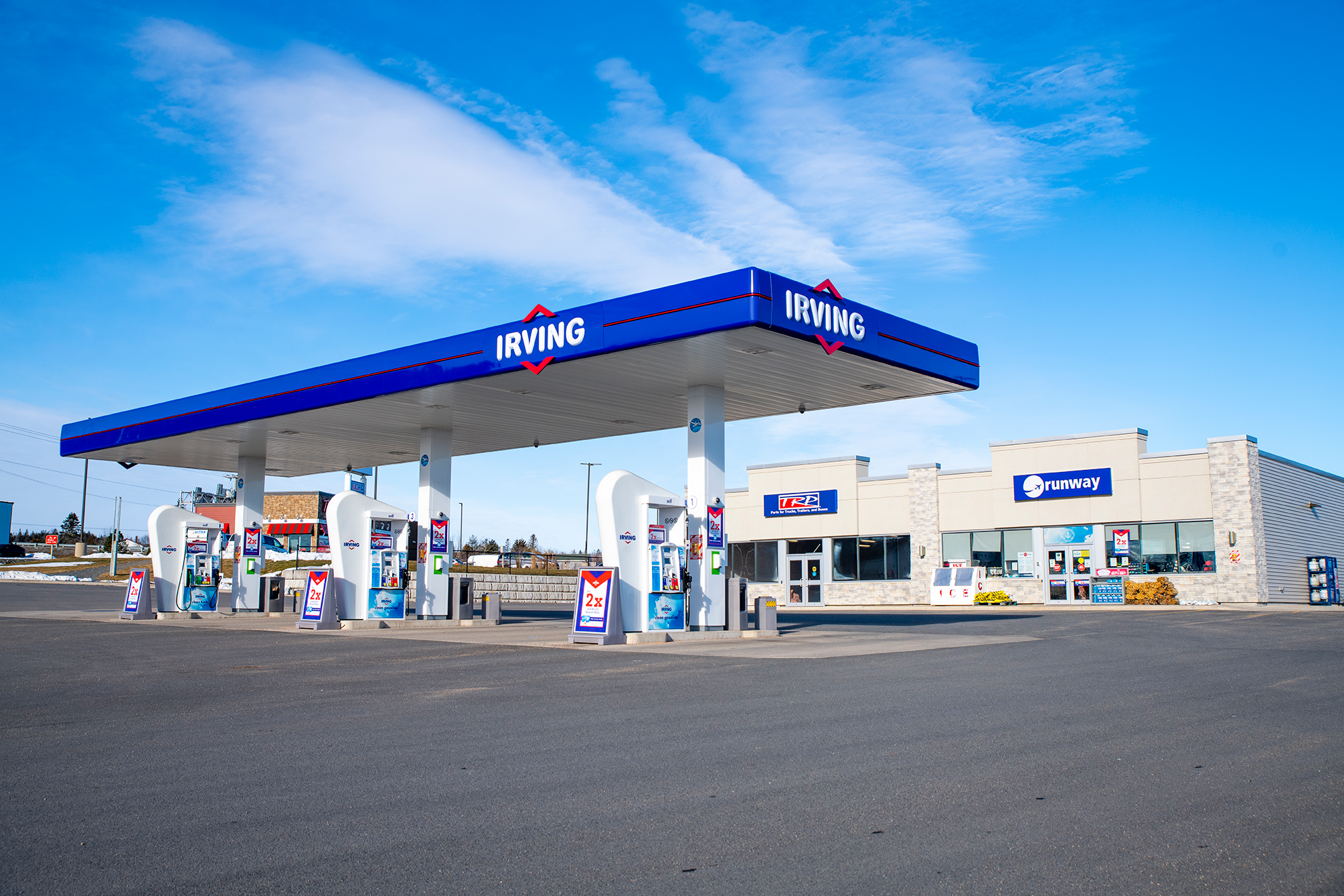 Irving Oil Gas Station on Lorneville Runway